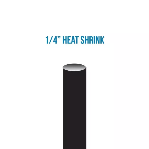 1/4" ID Supplied Bulk Black Heat Shrink with Internal Sealant
