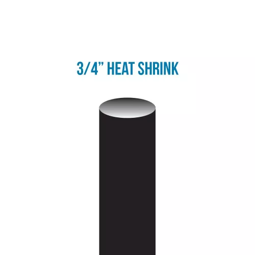 3/4" ID Supplied Bulk Black Heat Shrink with Internal Sealant