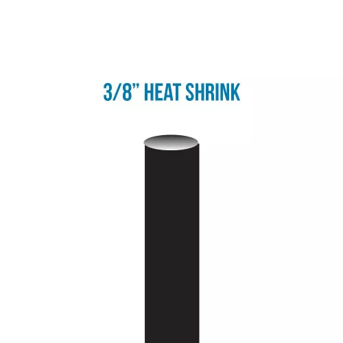 3/8" ID Supplied Bulk Black Heat Shrink with Internal Sealant