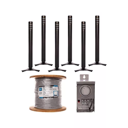 SOURCE Lighting by CAST Bollard Lighting Complete Kit