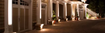 Driveway Uplighting Installation