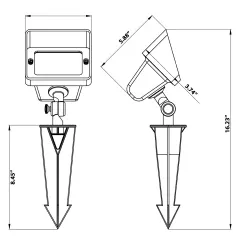Large MR-16 Flood/Wash Light