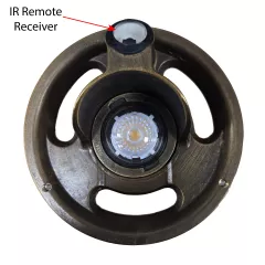 IR Remote Multi Lumen Ground Light with Field Replaceable Beam Spread Optics