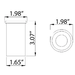 Recessed Mini Wash Up Light (.5 Watt)